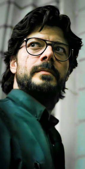 Celebrity Portraits Drawing Portrait Money Heist Wallpaper