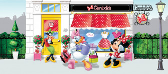 Mural Wallpaper Disney Minnie Mouse Daisy Duck X Cm