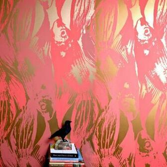 Jill Malek Betta Persimmon Wallpaper Interiors And Textiles I Ju