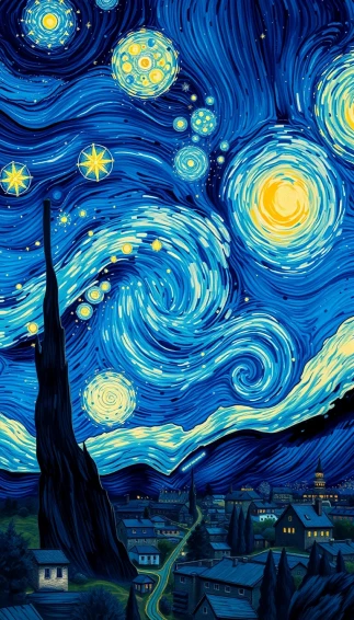 Starry Night Phone Wallpaper