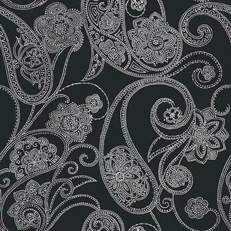 Candice Olson Shimmering Details Dotted Paisley Wallpaper Walmart