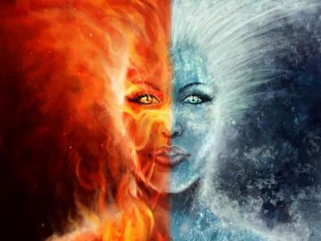 Crps Fire And Ice Wallpaper Art