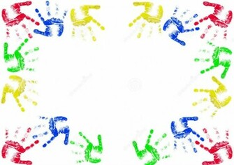 Kid Hand Clipart Kids Hands Frame Ppt Jpg