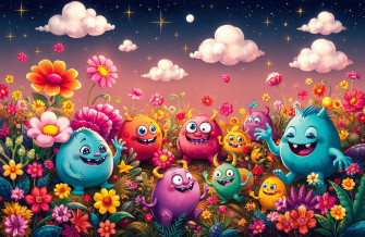 Cute Monster Wallpaper