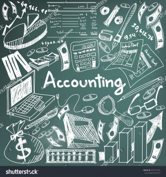 Accounting And Financial Education Handwriting Doodle Icon Of Banknote Wallpaper