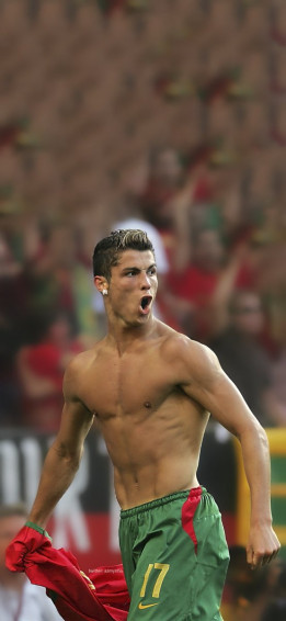 On Young Cristiano Ronaldo Wallpaper 4k