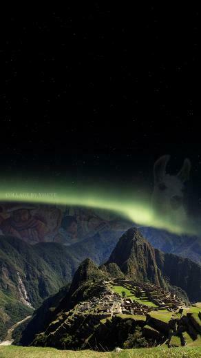 Machu Picchu Cusco Peru Wallpaper iPhone Android Collage Art