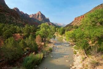 Wallpaper Zion National Park Ut Landscape Desktop