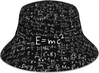 Blackboard Wallpaper Print Reflective Bucket Hat Reversible