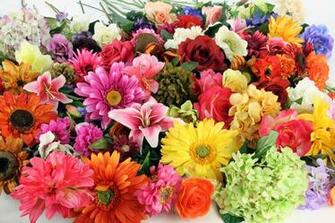 Fake Flowers Wallpaper