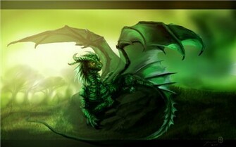 Green Dragon Computer Wallpaper Desktop Background Id