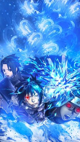 I Made Sasuke Wallpaper For Mobile Using Art From Naruto Blazing