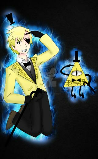 Human Bill Cipher And Mr Dorito Digital Version By Sarahstudios11