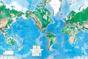 World Map Wall Mural