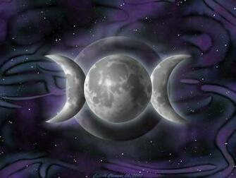 Wiccan Moon Goddess Wallpaper Triple Background By