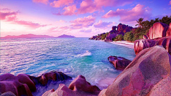Pink Sunset Wallpaper On