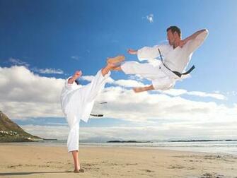 Martial Arts Beach Wallpaper