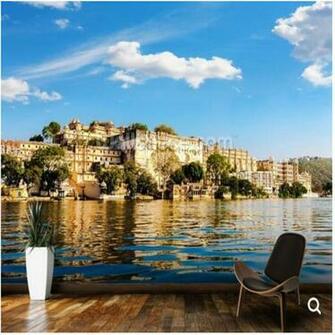 3d Wallpaper Palace In Udaipur Rajasthan Murals For The Living