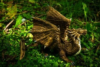 Bronze Dragon Widescreen Wallpaper