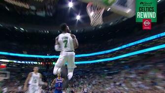 Jaylen Brown Throws Down A Thunderous Reverse Jam Nbc Sports Boston