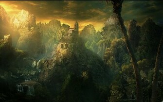 Dark Fantasy Landscape With Resolutions Pixel