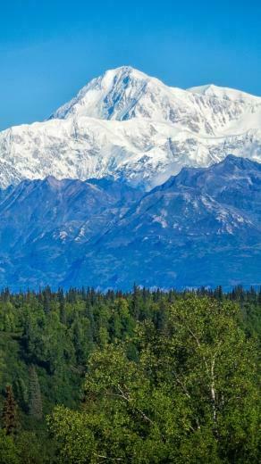 Graceful Mount Kinley Denali iPhone Wallpaper
