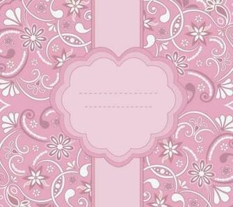Pink Vintage Floral Pattern Background