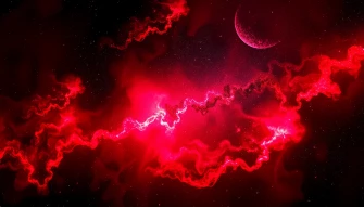 Red Space Wallpaper