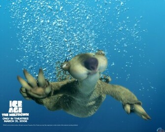 Wallpaper Blue Water Bubbles Ice Age The Meltdown Sid In