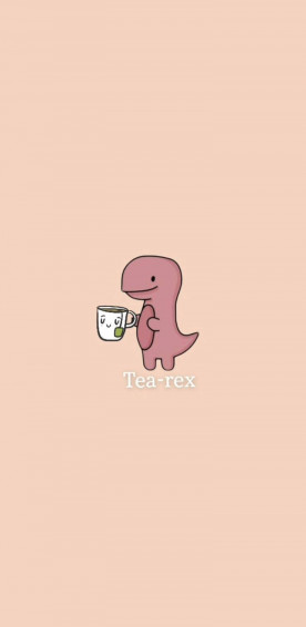 Dino Kawaii iPhone Wallpaper