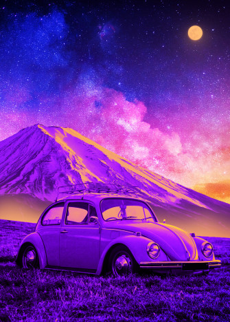 Volkswagen Beetle Wall Mural Buy Online At Abposters