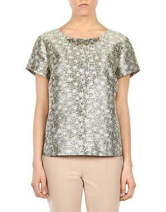 Crystal Embellished Top Blumarine Shop Online