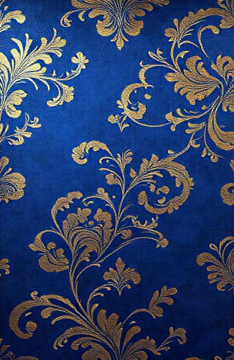 Royal Blue And Gold Wallpaper