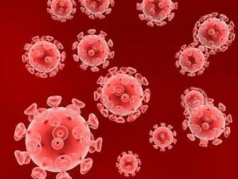 Hiv Virus Particles Background For Powerpoint Health And Medical