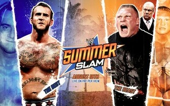 Wwe Summerslam John Cena Vs Brock Lesnar Wallpaper