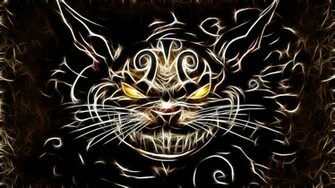 Cats Fractalius Cheshire Cat American Mcgees Alice Wallpaper
