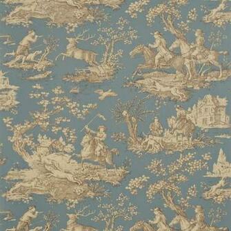 Blue Toile Wallpaper All New