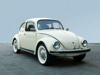 Volkswagen Beetle White Classic Wallpaper