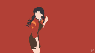 Misato Katsuragi Nge Minimalist Wallpaper Neon Genesis
