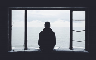 Sitting Alone Wallpaper