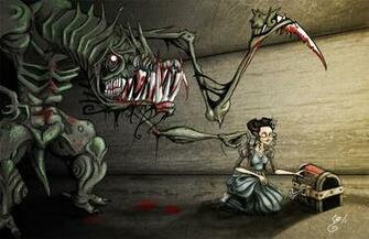 Lady And Lovecraftian Horror By Bunnybennett