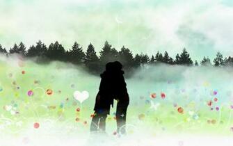 Hug And Kiss Couples Dance In Moonlight Wallpaper Image Photos