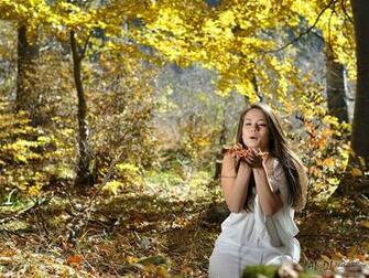 Autumn Fairy Desktop Wallpaper Fairies Girls In Forest