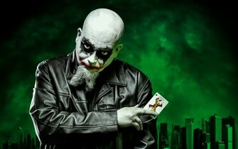 Joker Dark Self Portrait Batman Clown Evil Wallpaper