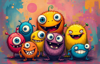 Cute Monster Wallpaper