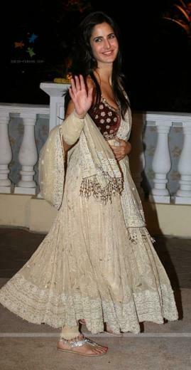 Bollywood Actress Katrina Kaif Anarkali Suits Image