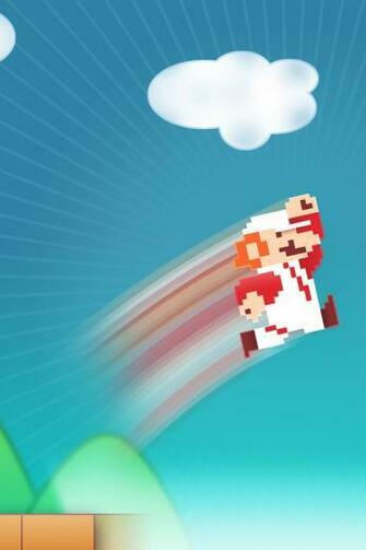 Bit Mario I Phone HD Wallpaper Raxusdesign iPhone