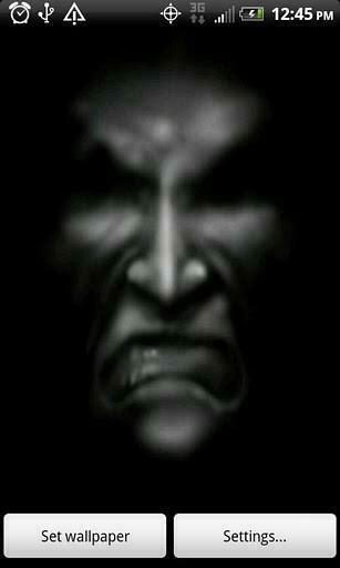Wallpaper Live Halloween Evil Face