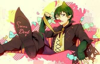 Anime Art Blue Exorcist Candy Skull Amaymon