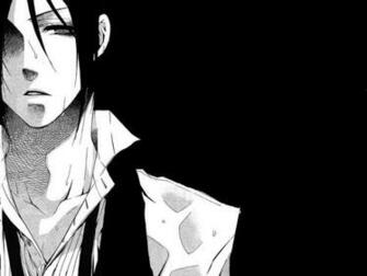 Brunettes Suit Gray Kuroshitsuji Sebastian Michaelis Monochrome Anime